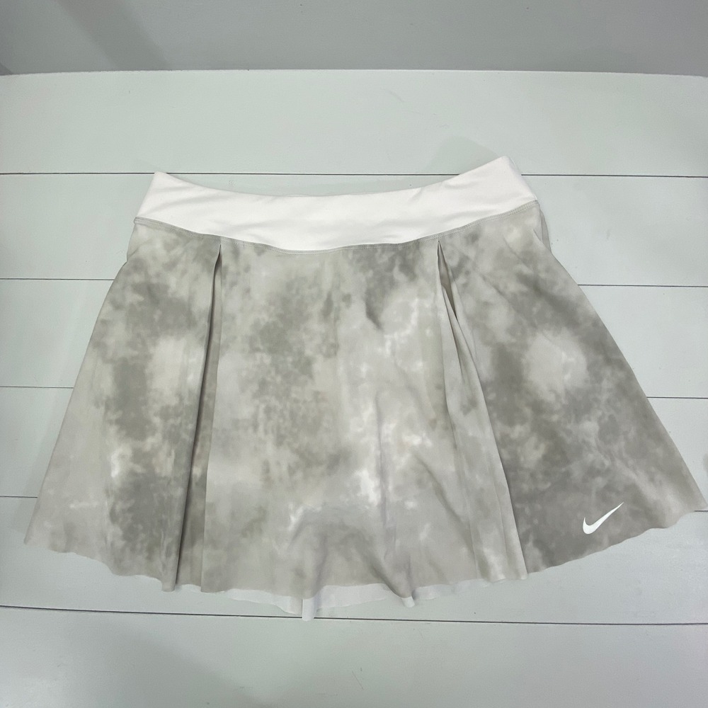 Nike Dri-FIT‎ Club Advantage Tennis Skort Womens XL Flouncy Gray Tie Dye Skirt